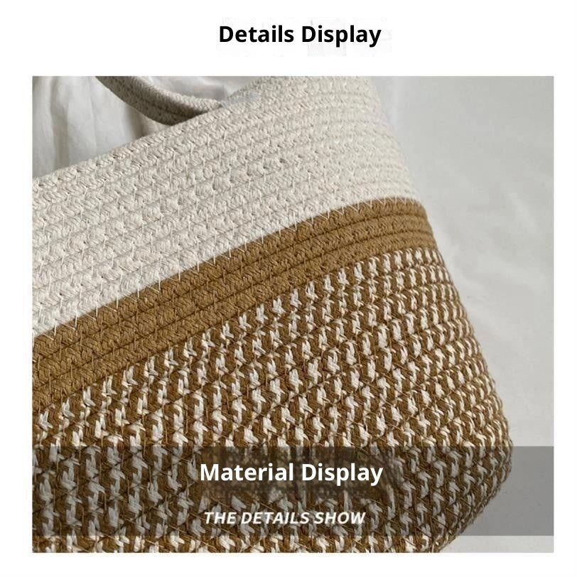 Straw Woven Bag Women's Large Capacity Summer Seaside Beach InovaShop