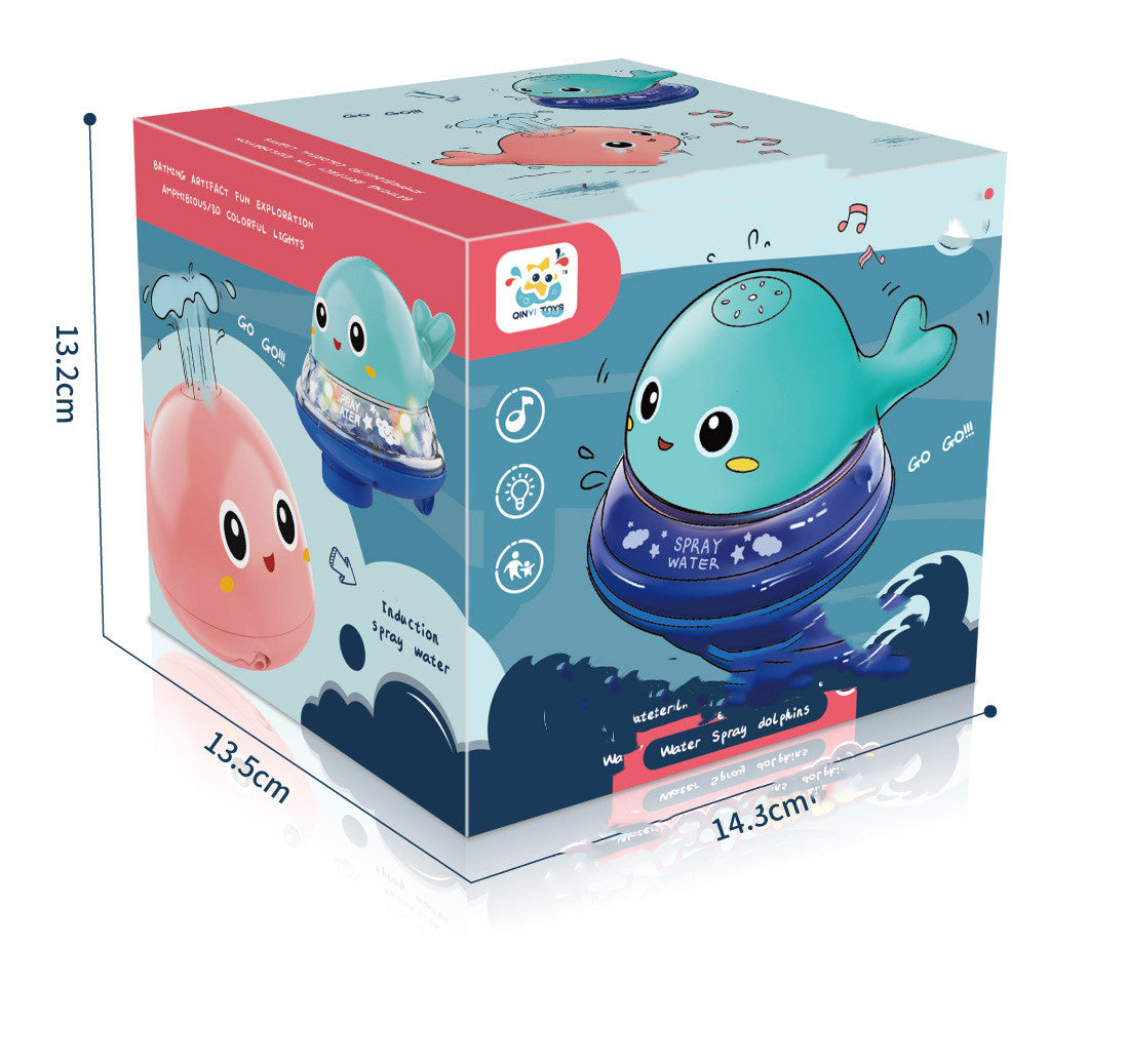 PlayingWith Water, Electric InductionWater Jet Ball, Lighting, Parent-Child Interaction, Dolphin Children's Bathroom Bathing And Bathing Toys Inovashop