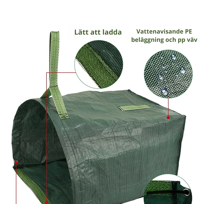 Lövpåse med bärhandtag – trädgårdssäck för enkel städning Inovashop