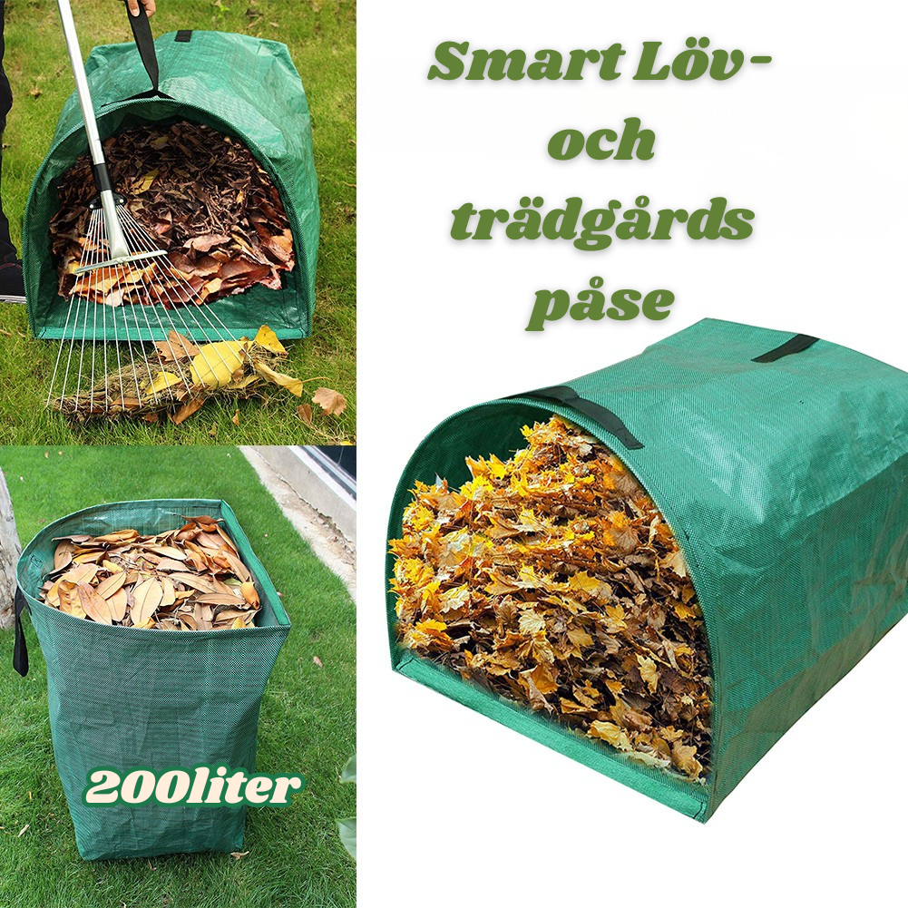 Lövpåse med bärhandtag – trädgårdssäck för enkel städning Inovashop