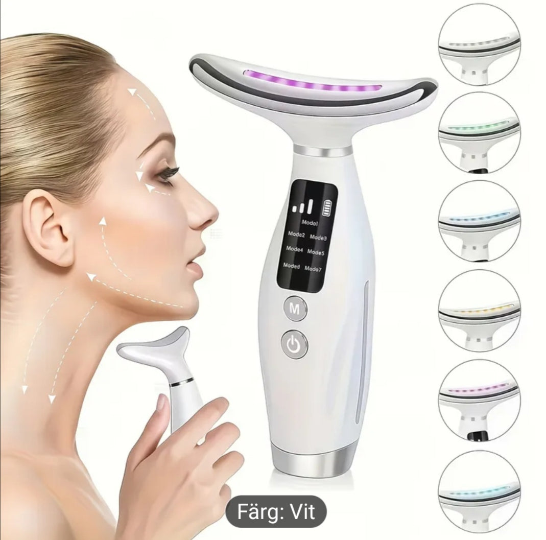 EMS Termisk Nacklyft- och Åtstramningsmassage Elektrisk Mikrostöts-Rynkborttagare Inovashop